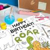 Papel para Colorear de Dinosaurios Manualidades para Niños Actividad de Arte para Garabatear Regalos Suministros para Fiestas de Cumpleaños Póster Educativo para Colorear Decoraciones de Fiesta