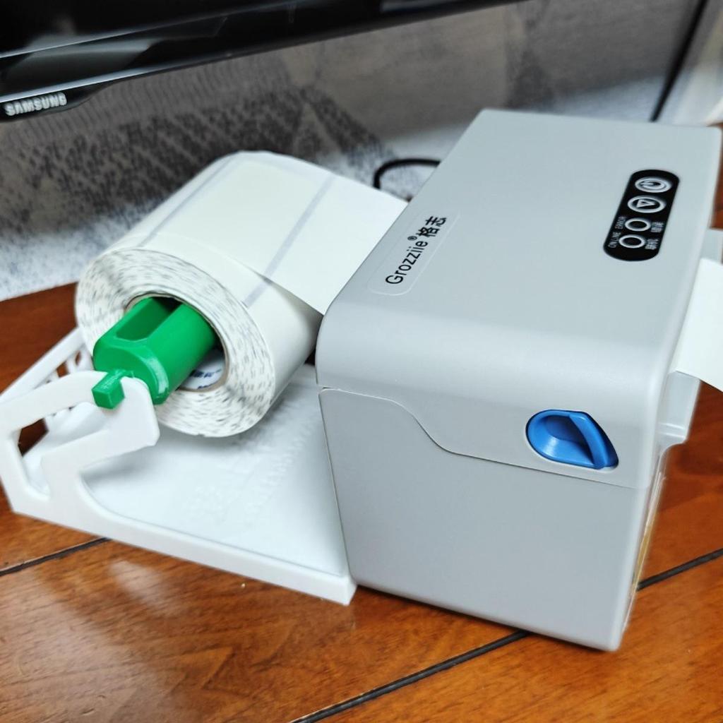 Thermodirektdrucker mit Multifunktionshalterung & Stauraum für Versandetikettenrollen