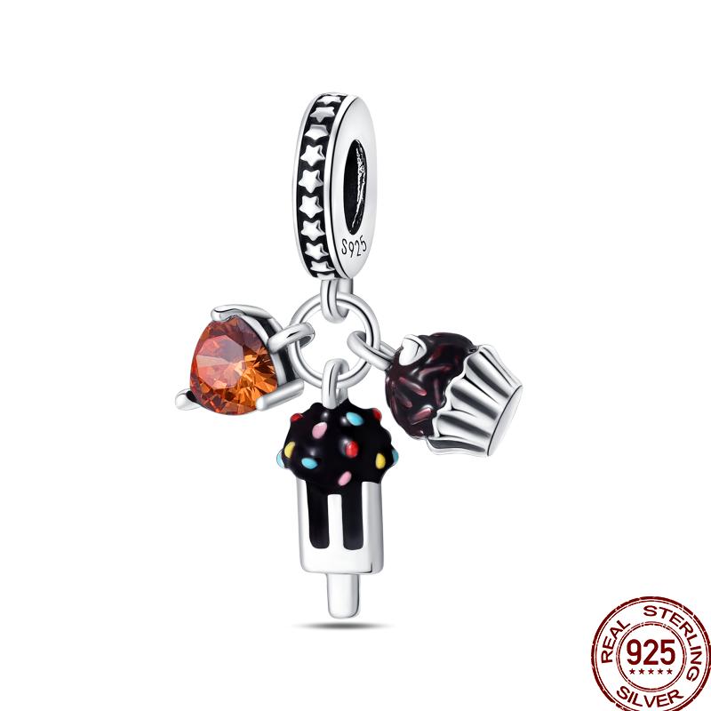 Copper Gourmet Sweets Ice Cream Soda Collection For Pan Original Bracelet Diy Jewelry Gift Birthday Anniversary