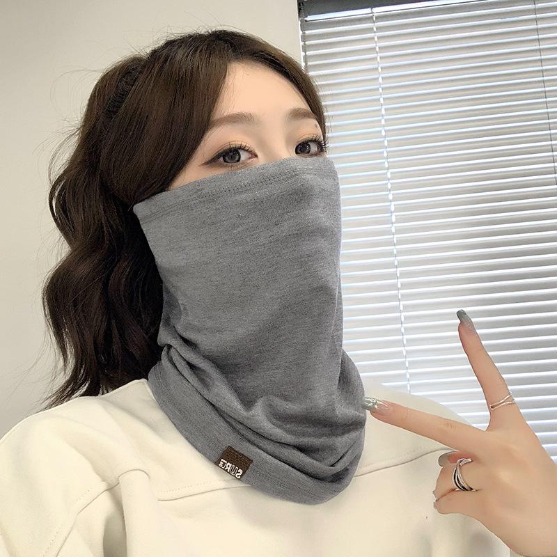 Unisex Knitted Neck Gaiter & Face Mask - Winter Warm, Thin Style Pullover Scarf
