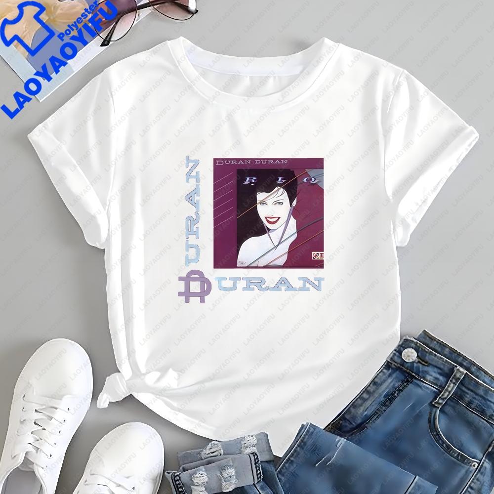 Newly Launched Duran Duran Band Summer Trendy Shortsleeved Tshirt Suitable for Both Unisex and Unisex Large Size