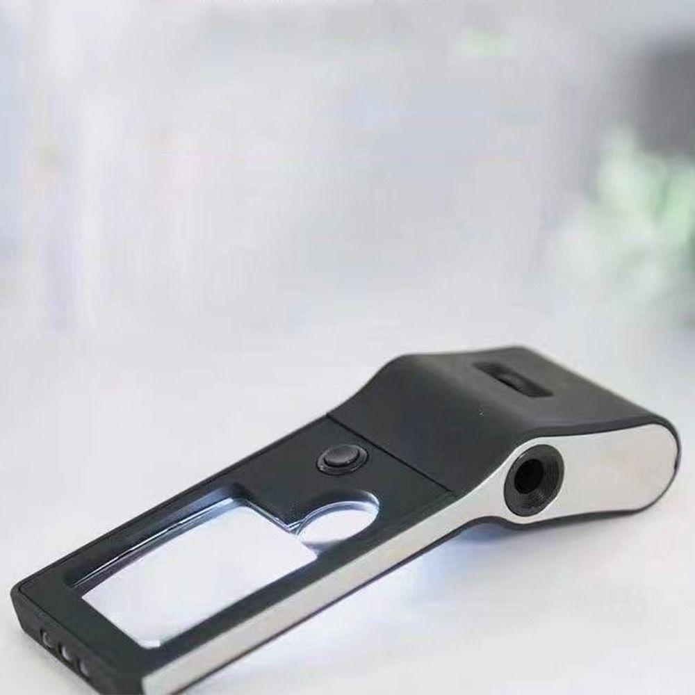 Battery Powered 3X Magnifying Glass Handheld Reading Magnifier  Optical Instruments