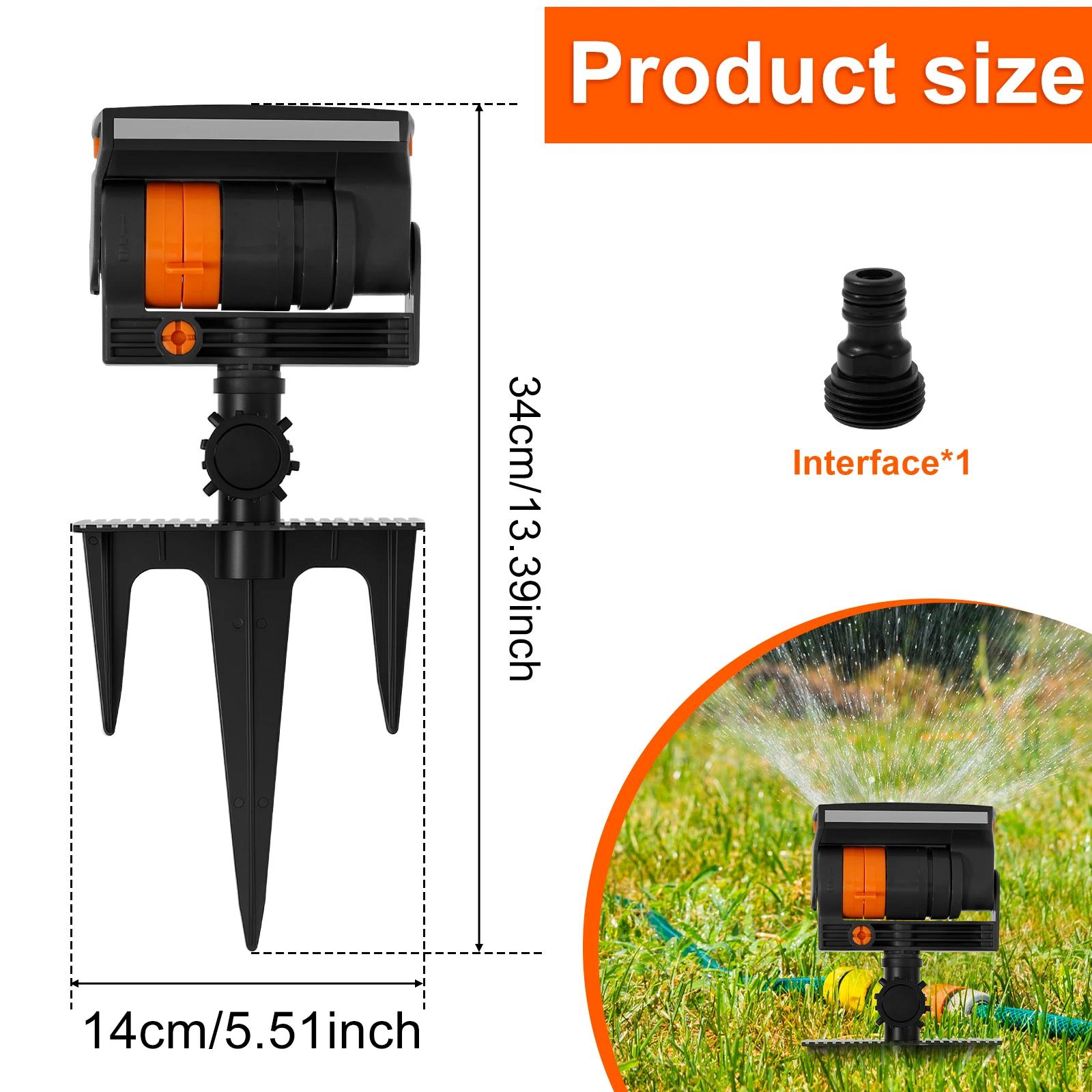 

Oscillating Grass Sprinkler ABS 16 Hole Lawn Water Sprinkler with Filter Adjustable Spray Range Garden Water irrigation system