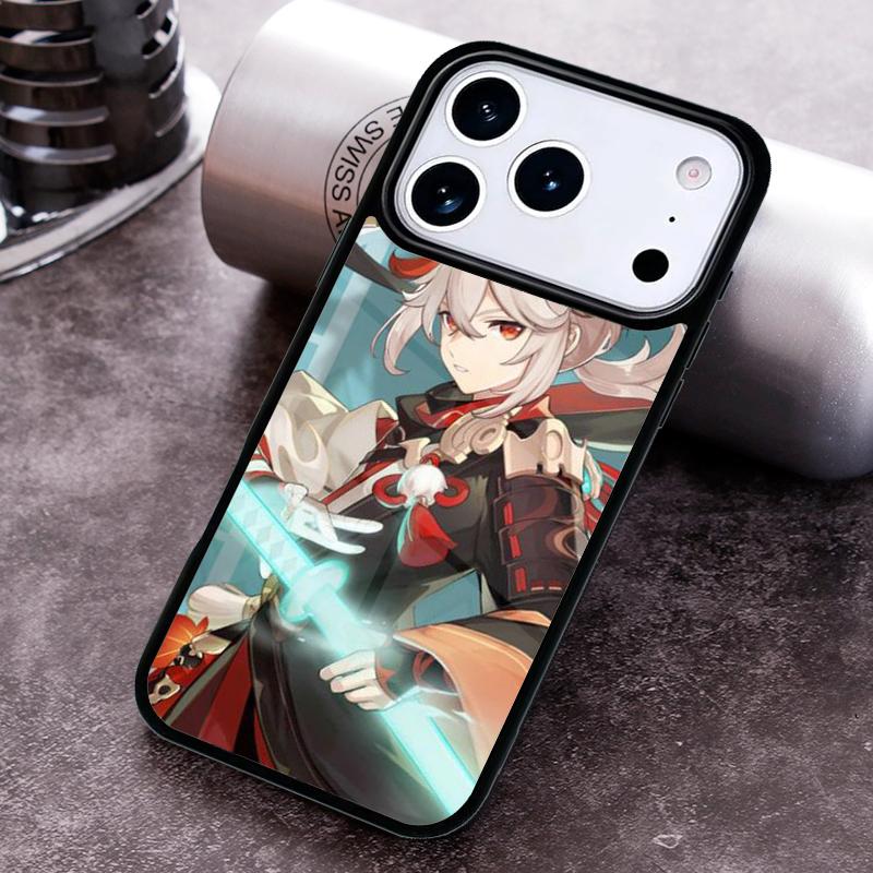 Genshin Impact Kaedehara Kazuha Handyhülle für iPhone 17 16 15 Pro Max Air 14 13 12 11 Plus Stoßfeste Hülle