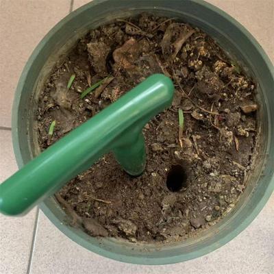 Děrovačka do školky, přesazování, vrtání, zelené praktické a odolné hnojivo, zahradní květináč, kopání, setí, domácí pevný materiál