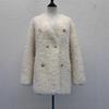 Fur integrated coat new fashion temperament winter thickened women's warm curly coat