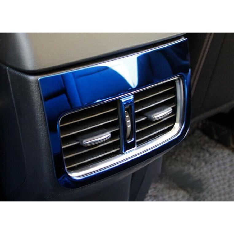 For Mazda CX-5 2017-2024 Blue Titanium Rear AC Air Outlet Vent Cover Trim 2PCS