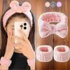 Women's Washing Hair Band Microfiber Ribbon Wrist