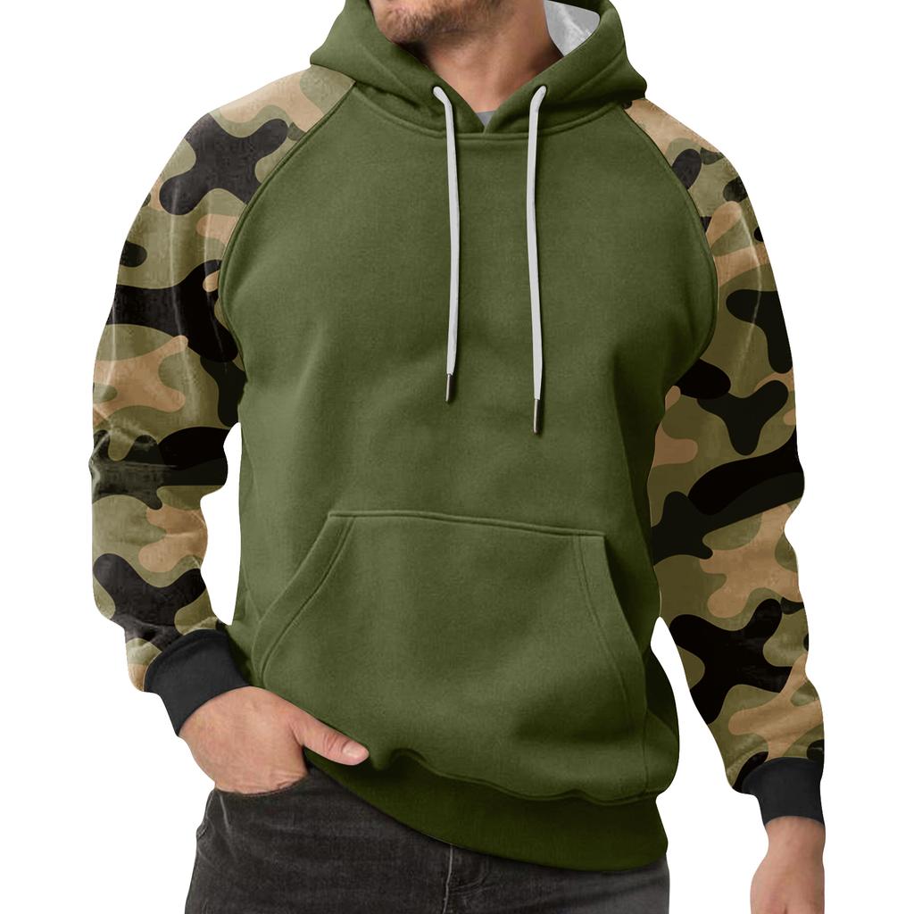 Men's Camouflage Sweatshirt Hoodie Men's Sports Large Size Casual Sweatshirt
