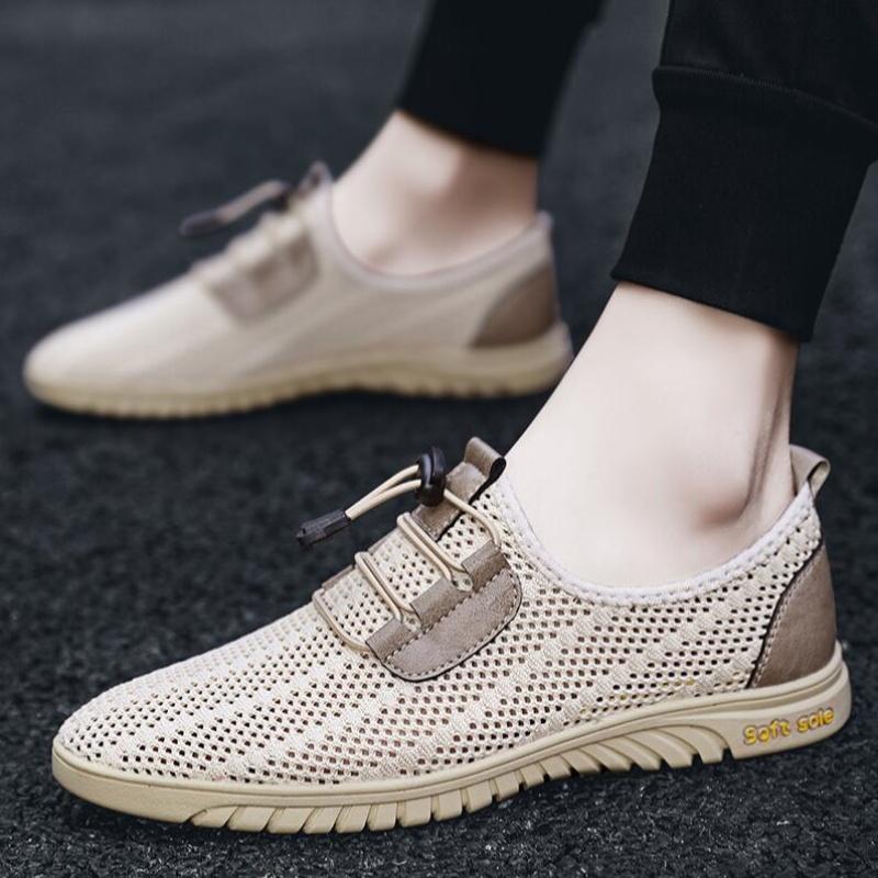Summer Breathable Casual Men Shoes Business Mesh Dress Shoes Men Sneakers Soft Flats Hot Sale Summer Casual Shoes Moccasins