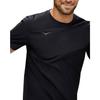 Hoka One One Logo Crew Neck Short Sleeve T-Shirt Men Tops Black 1151071-BLK