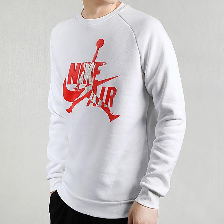 Jordan Sweatshirts Men's White Crew Neck Moderate Regular BV6007-100