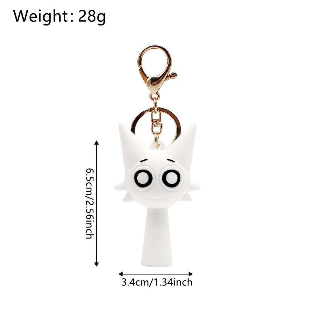 Cartoon Sprunki Keychain Cute Sprunki Oren Raddy Gray Brud Vineria For Men Women Car Bag Pendant Keyring Jewelry Fans Gifts