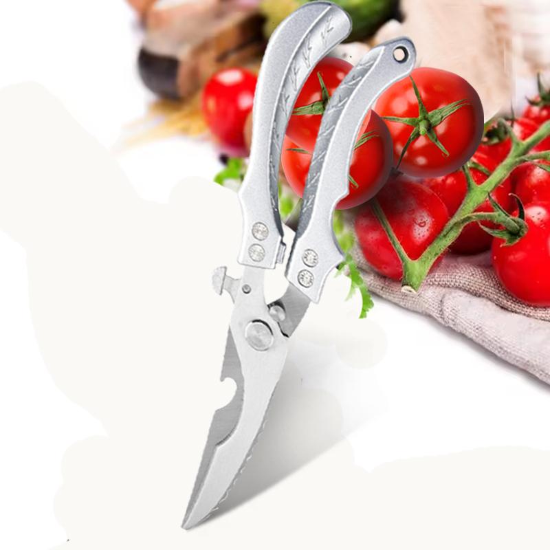 

Профессиональные кухонные ножницы Ножницы для куриных костей Многофункциональные ножницы для мяса, утки, рыбы Ножницы для птицы Пластиковая ручка 3.5 inch