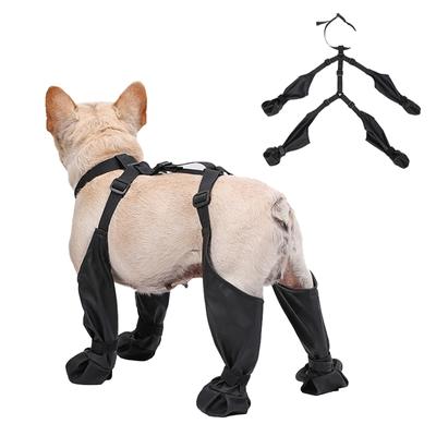 Köpek Ayakkabıları Su Geçirmez Ayarlanabilir Köpek Botları Pet Breathbale Ayakkabı Açık Yürüyüş için Yumuşak Fransız Bulldog Ayakkabı Evcil Hayvanlar Paws Koruyucu