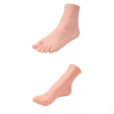 2 Stück Weicher Lebensgroßer Weiblicher Mannequinfuß Schuhe