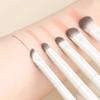 Juego de 5 Piezas de Pincel Delineador Angulado Esponjoso Cubre Sin Costuras Juego de Pinceles de Maquillaje Multifuncional Fibra Artificial Con Bolsa de Almacenamiento