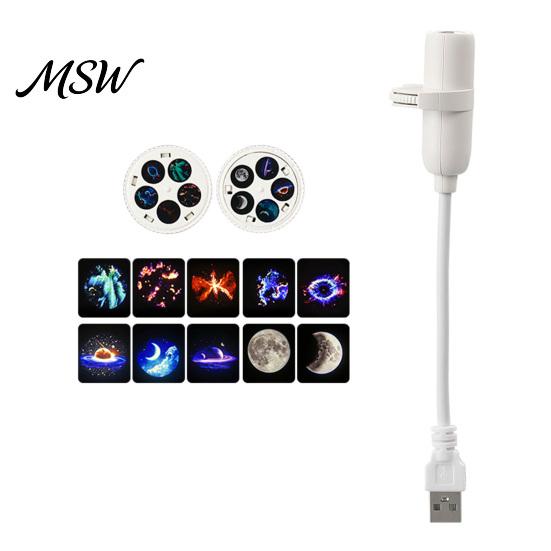Adjustable Gooseneck Mood Lamp Mini Star Projector Night Light, Nebula Ceiling LED Lamp, USB Dreamy Atmosphere Starry Sky Car Interior Ambient