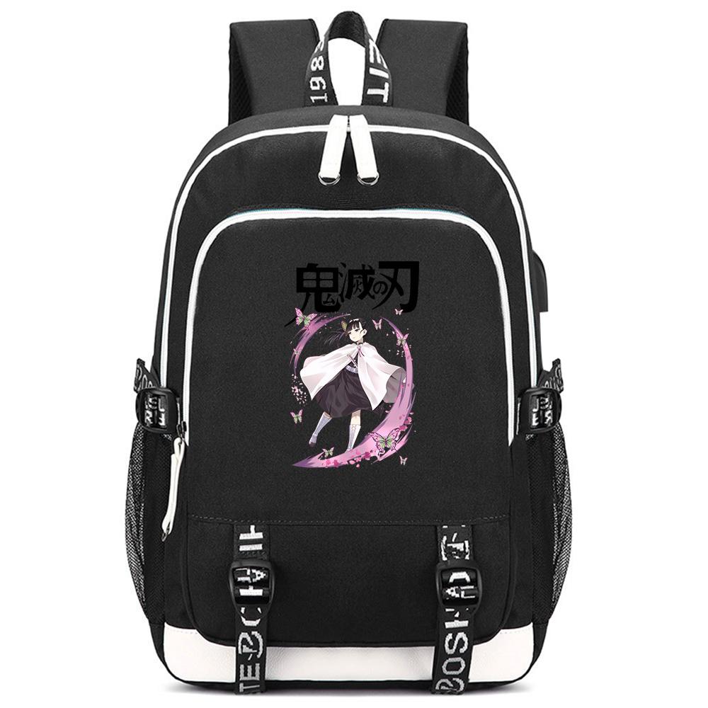 Süßer Cartoon Dämonentöter Aufdruck Rucksack Große Kapazität Schultasche Student Schultasche Outdoor Laptop Reisetasche Geschenk