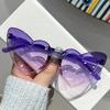 New Gradient Love Childrens Sunglasses Cute Baby Sun Glasses UV Protection Trendy Kids Shades