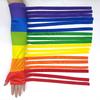 Regenbogen Handflagge Winke-Handschuhe Festival Parade Handschuhe Quaste Ball Lange Handschuhe