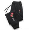 Beautiful Flowers Printing Long Pants Womens Outdoor Sweatpants Casual Fashion Trousers Sports Fitness Jogging Mens Pants