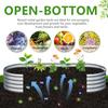 2PCS 8x2x1ft Galvanized Metal Raised Garden Bed Kit Outdoor Planter Box for Vegetables Flowers Herbs Durable Rust-Resistant Pat