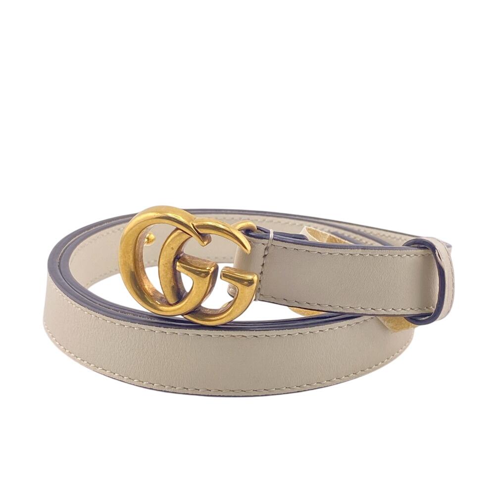 

Gucci 409417 Антикварная латунная фурнитура с гальваническим покрытием Кожаный ремень Double G черный кожа Женский Б/у