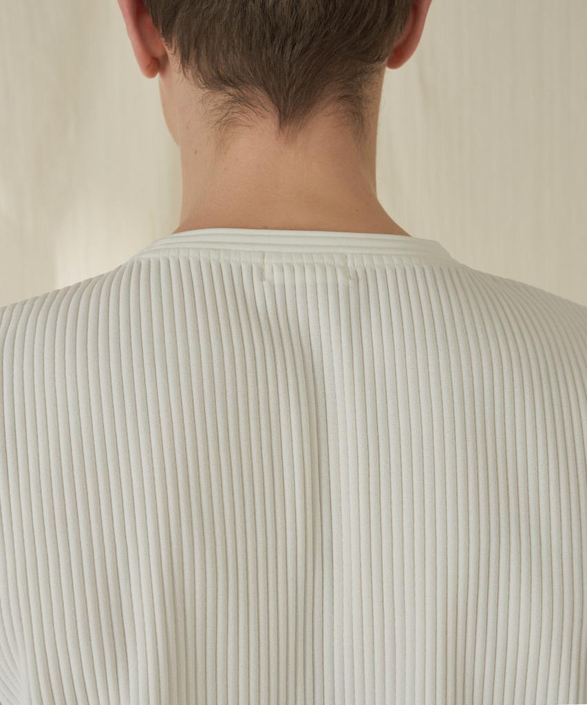 210EDIT Pleated Short Sleeve T-Shirt_Zd2Ts161_Ivo
