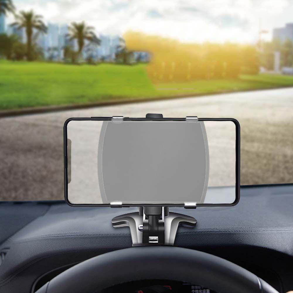 Bracket Rear View Mirror Car Dashboard Mount GPS Navigation Rack Car Phone Holder Smartphone Stand