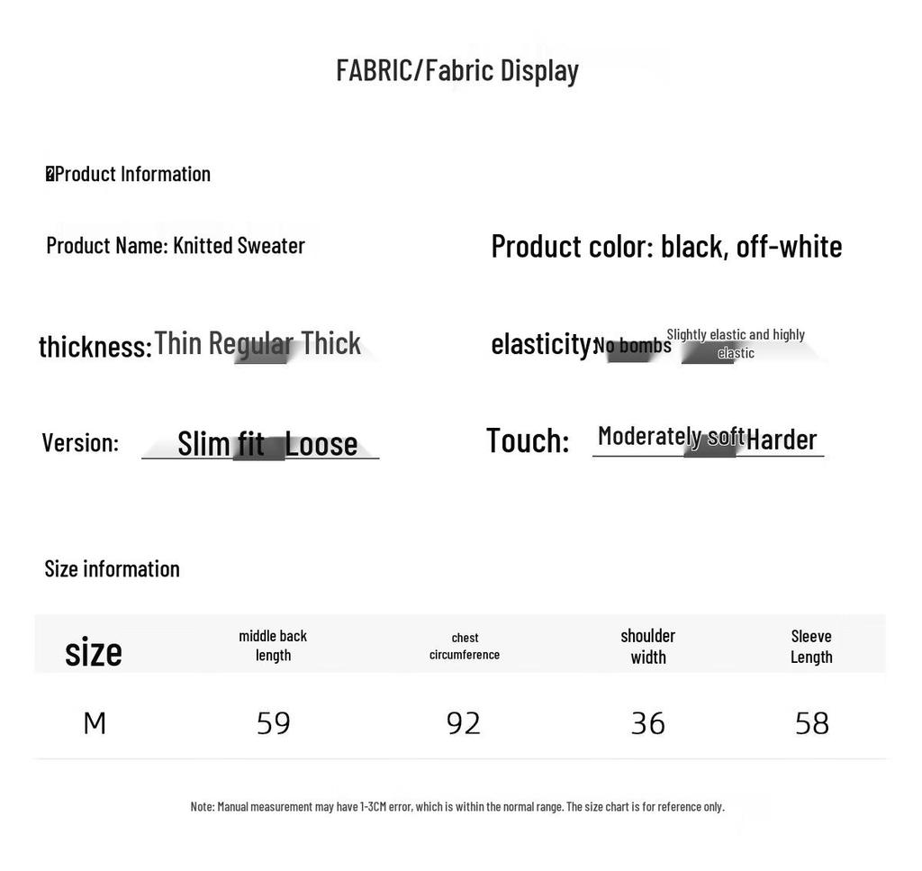 Women's Round Neck Knit Sweater with Slit Hem