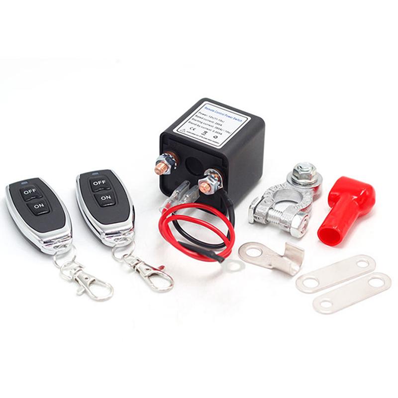Wireless Remote Control Battery Relay Switch Car Starter, Remote Battery Disconnect Switch, Remote Start & Warm-Up/Cool-Down 12V