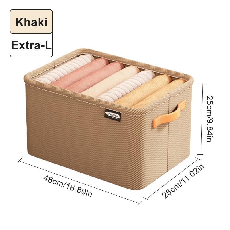 Folding Metal Frame Clothes Storage Box Large Capacity Pants Storage Box Household Moisture-proof Closet Organizer Storage Boxes