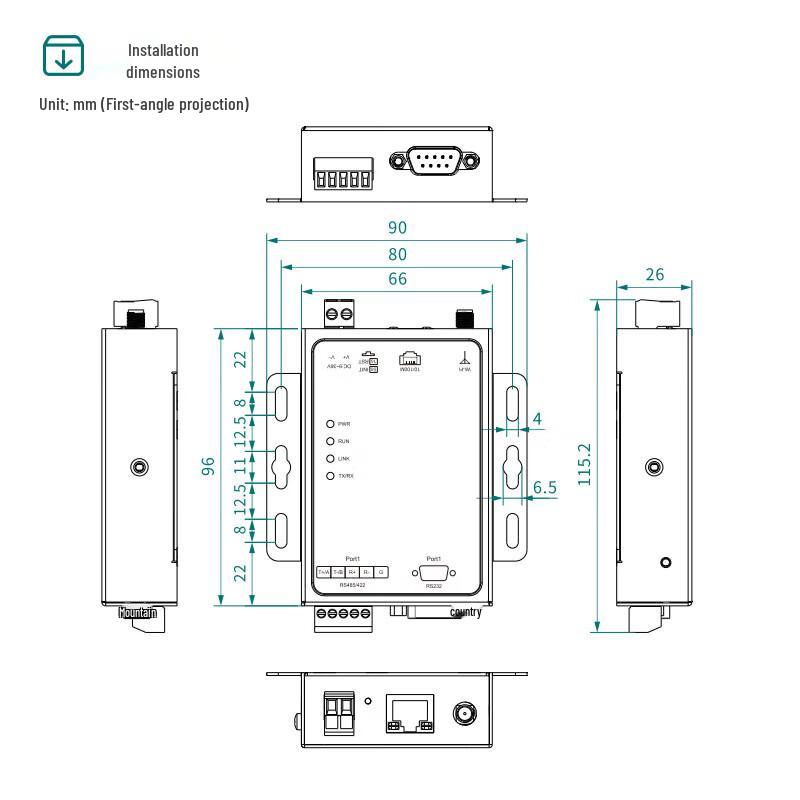 Maiwei Mport3101-W Serial to WiFi/Ethernet Gateway