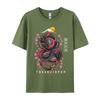 Japanese Aesthetic Dragon Tokyo Japan Unisexga Europe T Shirts Slim Fit Printed Pure Cotton Crew Neck Unisex Tops Shirt