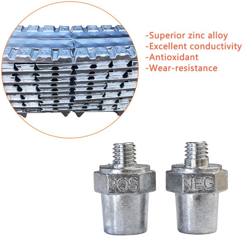 Araç Akü Bağlantı Terminali Pozitif Negatif Araç Akü Terminal Kelepçesi Klips Konnektör