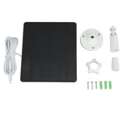 5W Solar Panel for Camera Waterproof High Efficiency Monocrystalline Silicon Outdoor Camera Solar