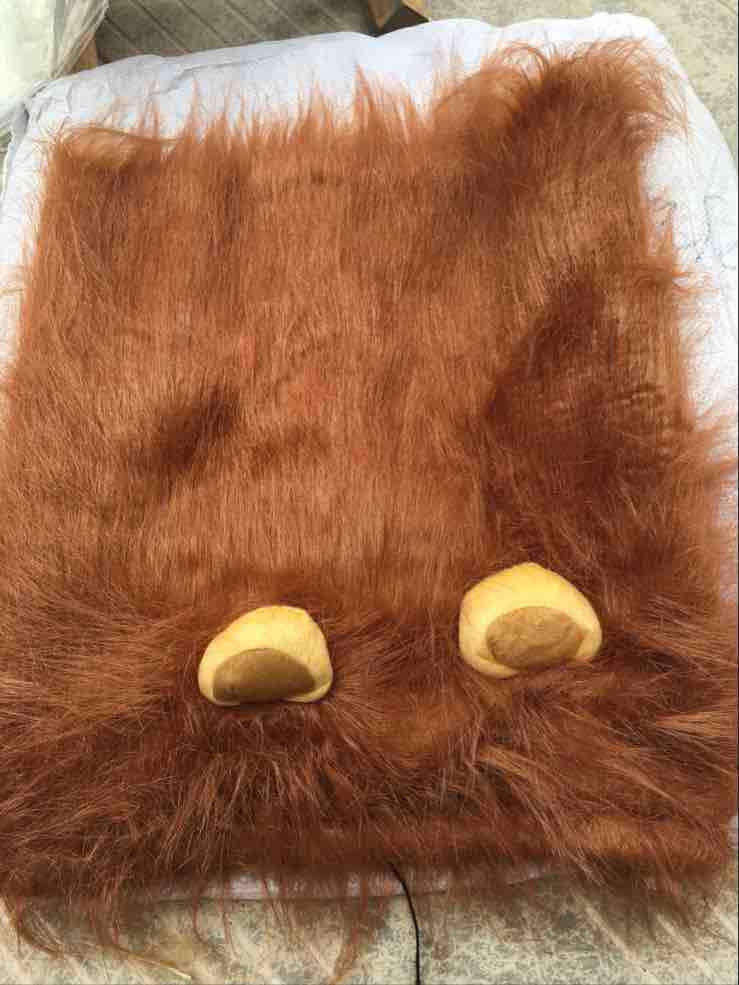 Lion Mane Halloween Wig for Dogs - Pet Headgear Costume Accessory