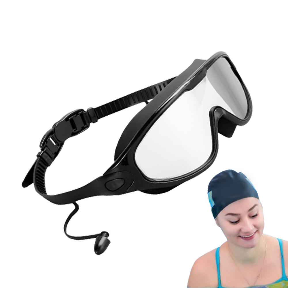 

Женские очки для плавания, регулируемые очки для плавания с защитой от ультрафиолета для мужчин и женщин, очки для плавания без просачивания воды с широким обзором