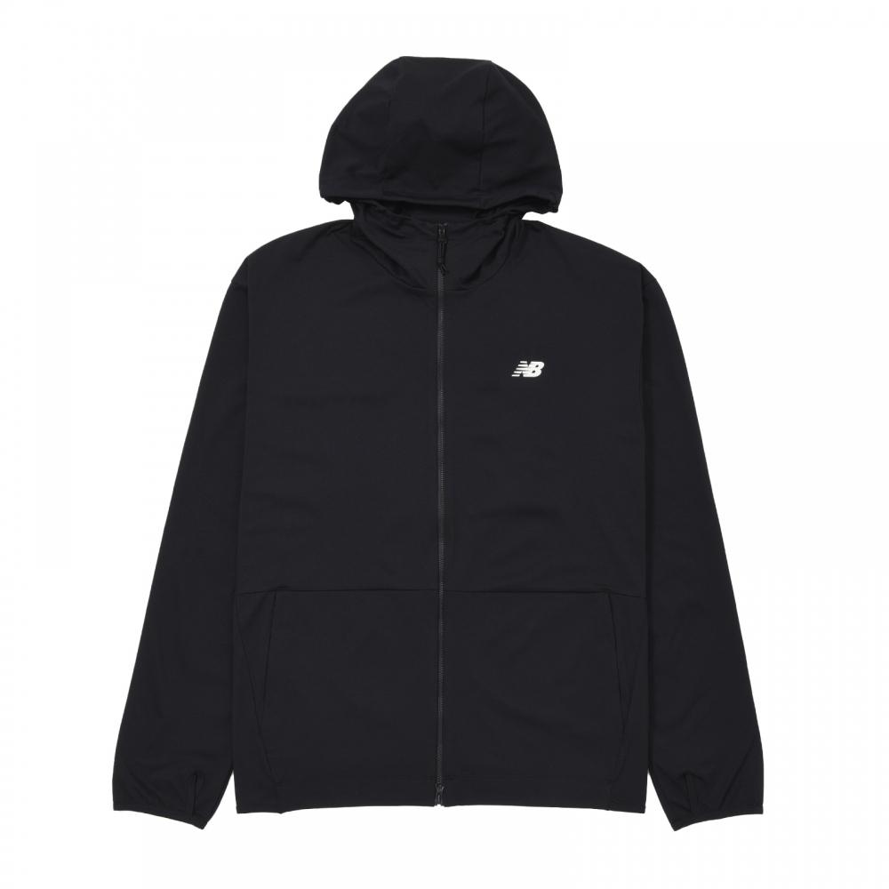 

New Balance Rash Guard Hoodie Bk Черный Amj45714 Bk S