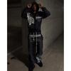 Unisex Oversized Hooded Long Sleeve Graphic Sweatshirt Streetwear Casual Pullover Winter