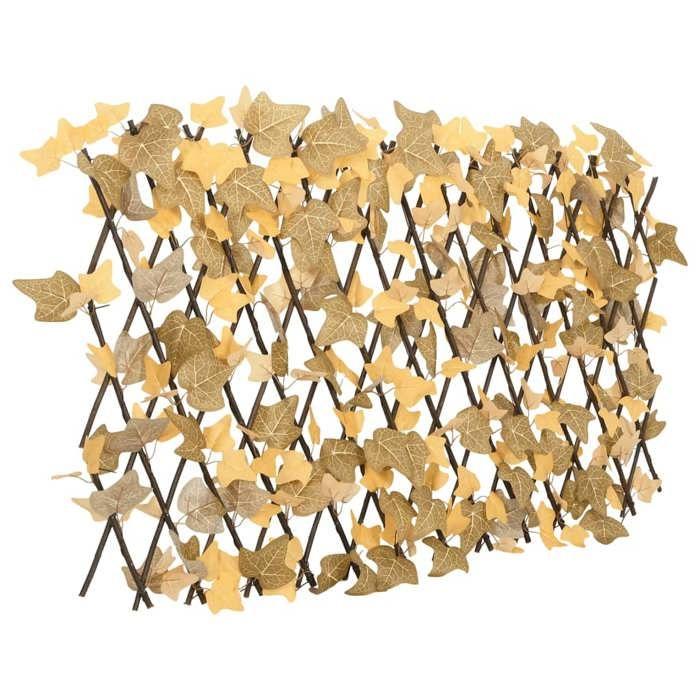 VidaXL Treillis de Feuille d'Érable Artificiel Extensible 5 pcs, Écran de Clôture, Brise-vue d’Intimité, Décoration de 366595