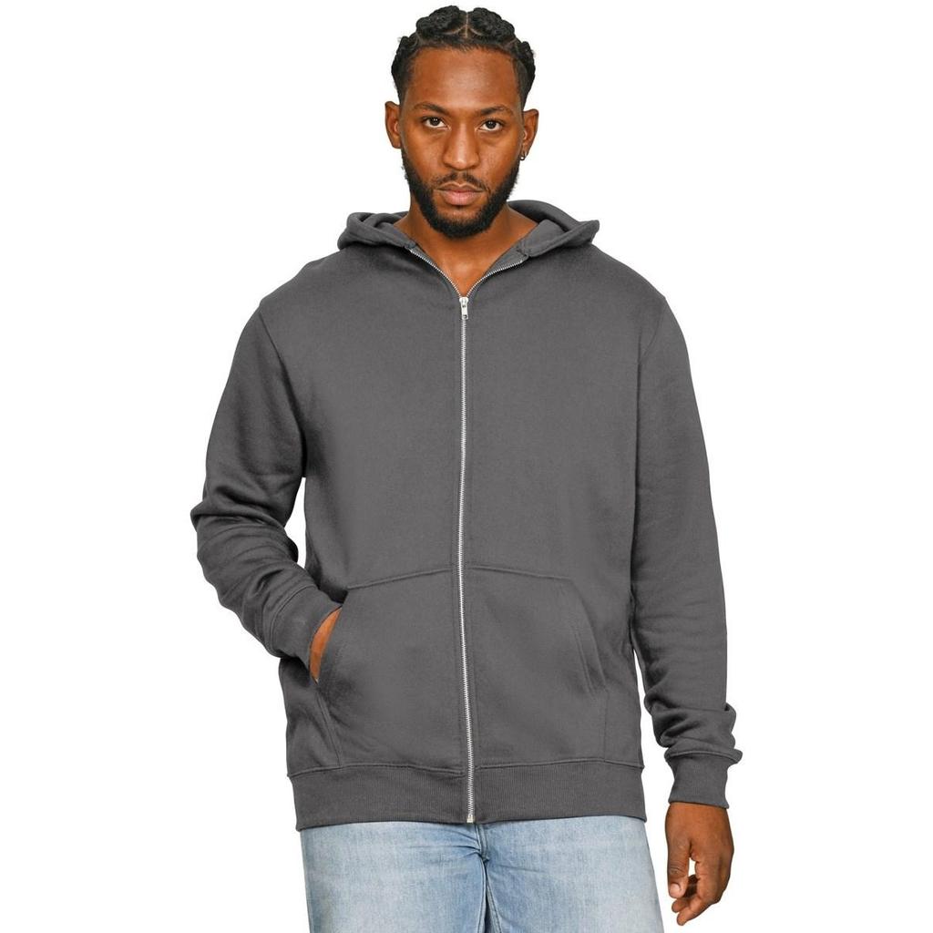 Casual Classics Mens Core Ringspun Cotton Full Zip Hoodie