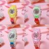 Cartoon Childrens Led Light Up Quartz Watch With Night Glow For Kids And Students