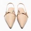 Fashion Women Sandals 2024 New Summer Fashion Pointed Toe Sandals Women Shallow Slip On Elegant Slingback Shoes Women Zapatos De Mujer