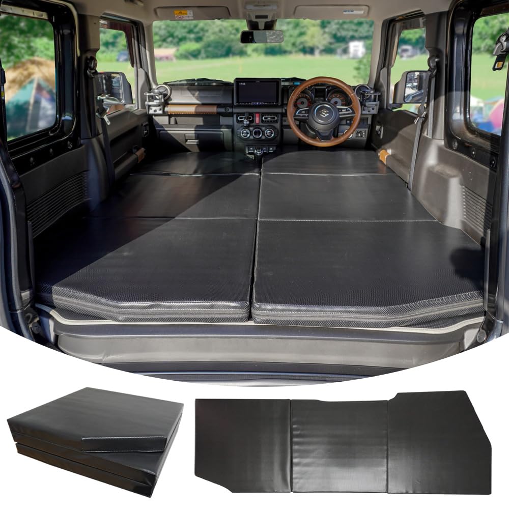 

Jimny Специально разработанный Автомобильный Кемпинг Складной Плоский Автомобильный Кемпинг High Sierra JB64 Продается Поштучно Коврик, Матрас, Черный, Коврик, Упругость, Складной, чёрный