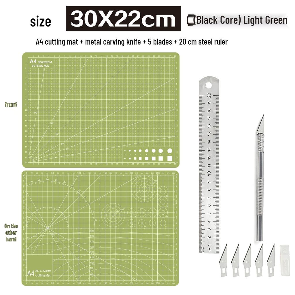 A4 3mm Thick Cutting Mat - Durable Handmade Desktop Pad for Paper Cutting & Writing