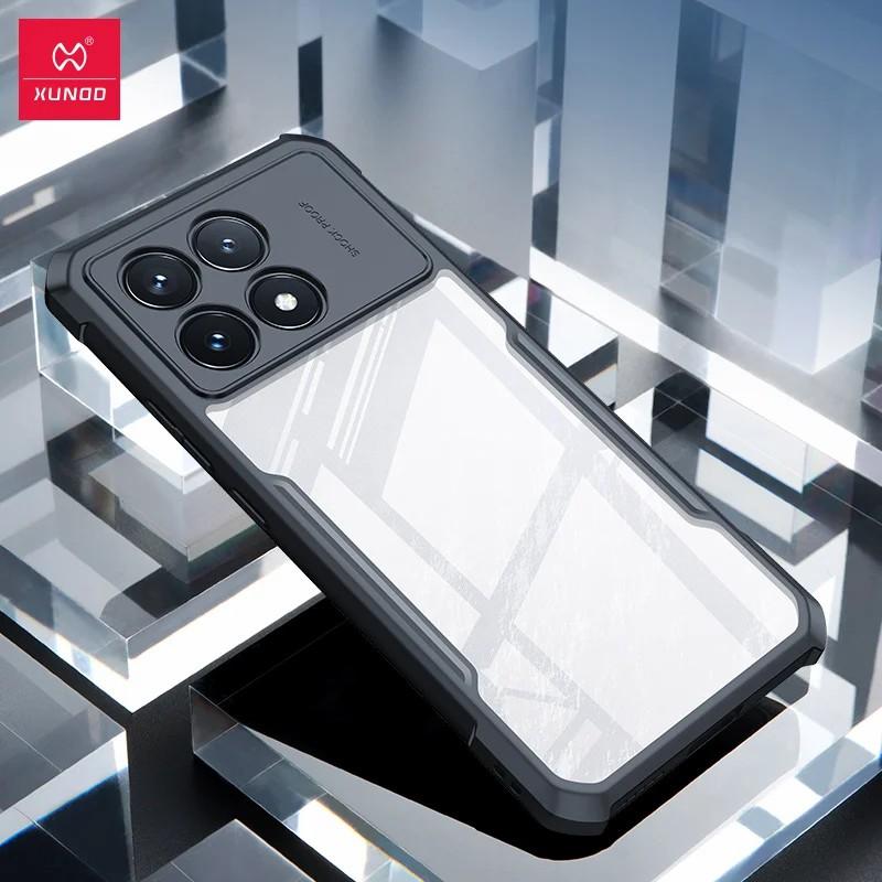 

funda For POCO X6 Pro 5G Case XUNDD Airbags Shockproof Transparent PC+TPU Camera Protection Cover for Redmi K70E For POCO X7 Pro