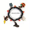 Halloween Ghost Pumpkin Spider Cat Bat Charm Bracelets for Women Funny Skeleton Skull Bracelets Jewelry Gifts