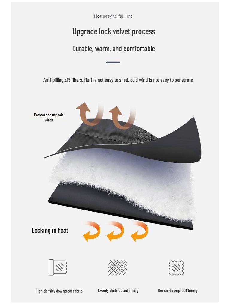 GX7782 Herrjacka med ståkrage och dun - Snygg och varm vinterjacka